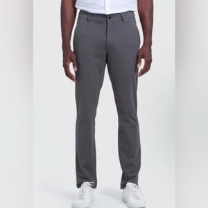 TRUE CLASSIC Gray Slim Comfort Knit Chino Pants stretch  Mens Size 36